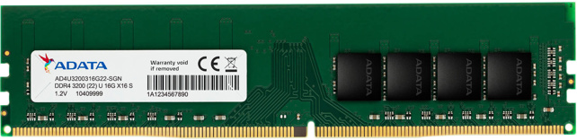 ADATA Barrette mémoire DDR4-3200 U-DIMM 16GB Desktop