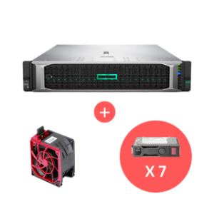 HPE DL380G10 3204 1.9GHz 6-core 1P 16GB-R S100i NC 8LFF 500W HP-Fan + 7x 10TB SATA
