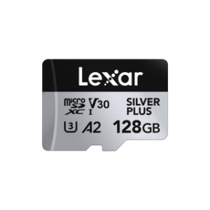 LEXAR CARTE SD MS Silver Plus 128GB Professional SILVER PLUS microSDXC™ UHS-I cards,up to 205MB 12M